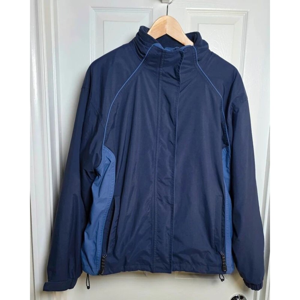River's End 3-in-1 Systems Jacket Men's XL Navy Slate Blue Waterproof Fleece